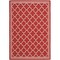 Safavieh Outdoor CY6918-248 Courtyard Collection Red / Bone Rug